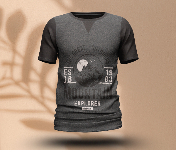 Printed Crew Neck T-Shirt