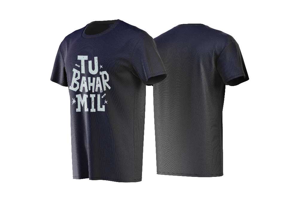 Printed Crew Neck T Shirt